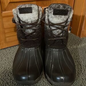 Sperry Top Sider Saltwater Duck Boot Ombré Wool Sz 7.5